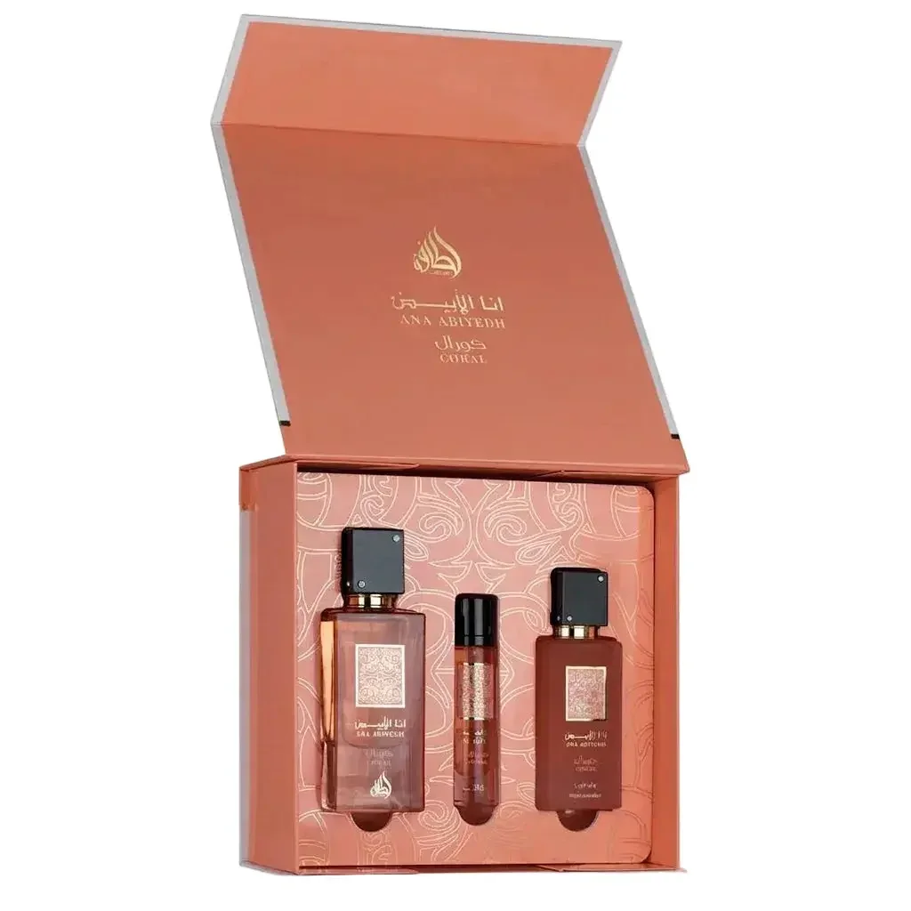 Lattafa Ana Abiyedh Coral Gift Set
