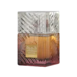 Lattafa Khamrah Dukhan perfume bottle 100ml front view