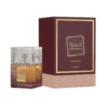 Lattafa Khamrah Dukhan unisex fragrance detail shot