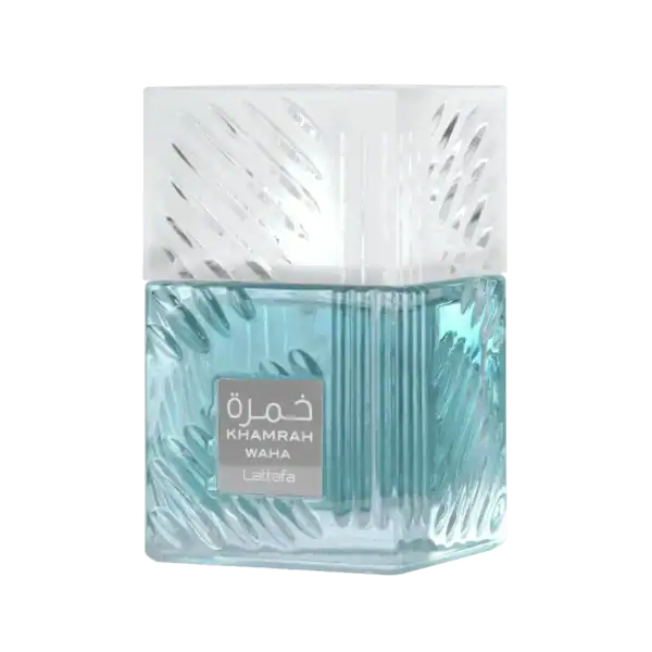 Lattafa Khamrah Waha perfume bottle 100ml front view