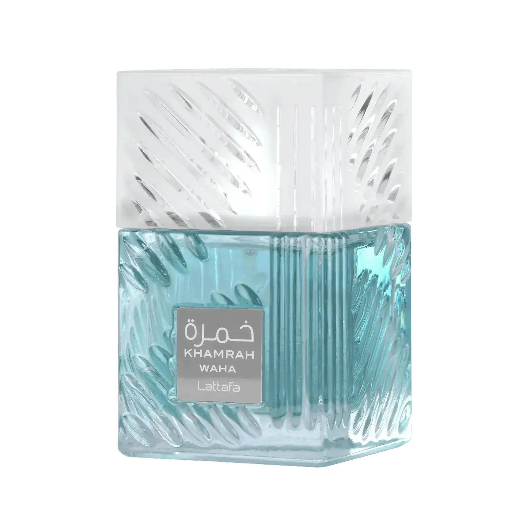 Lattafa Khamrah Waha perfume bottle 100ml front view